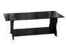 FROSTED GLASS COFFEE TABLE - BLACK