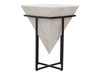 GEMSTONE ACCENT TABLE - WHITE