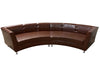 LUXURY 2PC CURVED SOFA - BROWN