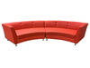 LUXURY 2PC CURVED SOFA - RED